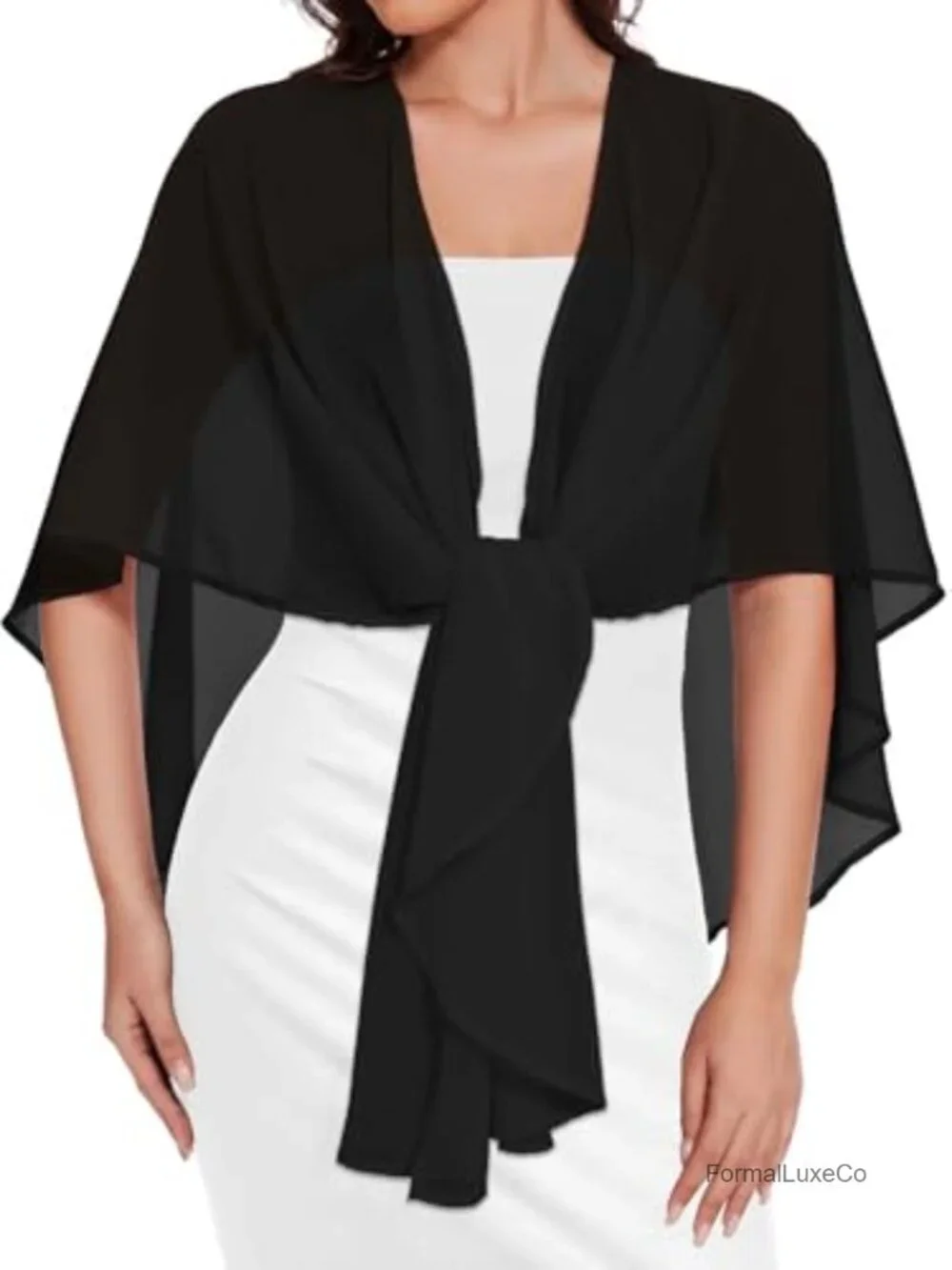 Women's Chiffon Shawl Wrap Sheer Cover Up for Evening Dresses, Machine Wash,